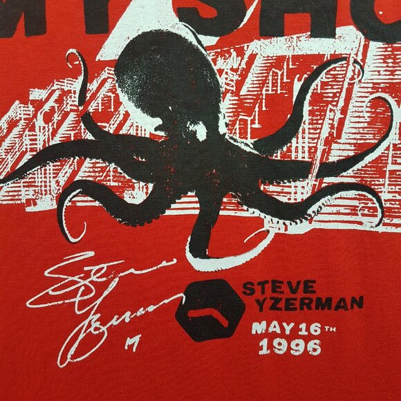 MOLSON CANADIAN Tee Shirt Large US L EDMONTON OILERS Hockey 1996 Steve Yzerman - Picture 11 of 12